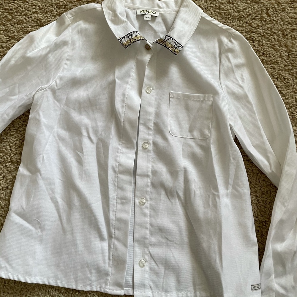 Kenzo white blouse size 10
